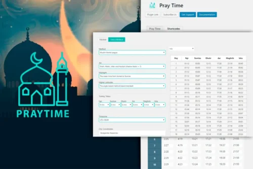 Mua PrayTimes - Islamic Prayer Time WordPress Plugin giá rẻ