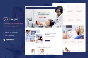 Mua Pregna – Prenatal Care & Obstetrician Elementor Template Kit giá rẻ