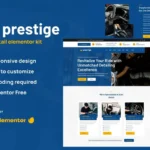 Prestige – Car Repair & Auto Detailing Service Elementor Template Kit