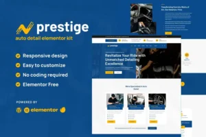 Mua Prestige - Car Repair & Auto Detailing Service Elementor Template Kit giá rẻ