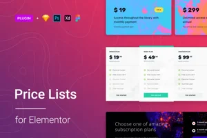 Mua Price List for Elementor giá rẻ