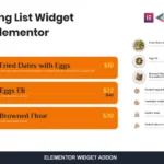 Pricing List Widget For Elementor