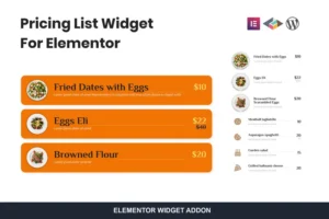 Mua Pricing List Widget For Elementor giá rẻ