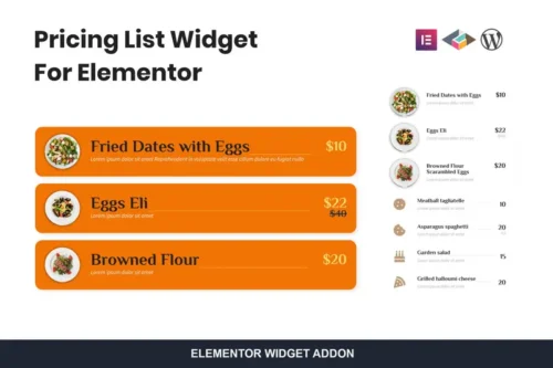 Mua Pricing List Widget For Elementor giá rẻ