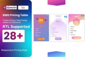 Mua Pricing Table addon for elementor giá rẻ