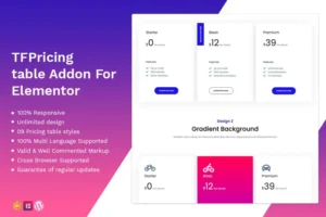 Mua Pricing Table addon - widget for Elementor giá rẻ