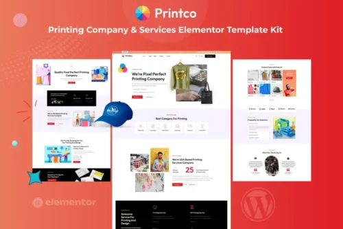 Mua Printco - Printing Company & Services Elementor Template Kit giá rẻ