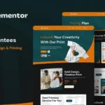 Printees – T-Shirt Design & Printing Elementor Template Kit