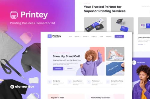 Mua Printey - Printing Business Elementor Template Kit giá rẻ
