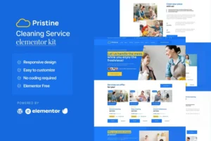 Mua Pristine - Cleaning Service Elementor Template Kit giá rẻ