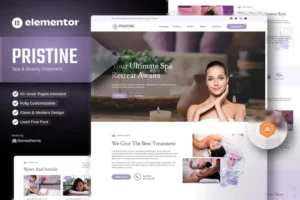 Mua Pristine - Spa & Beauty Treatment Elementor Template Kit giá rẻ