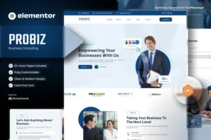 Mua Probiz - Business Consulting Elementor Template Kit giá rẻ