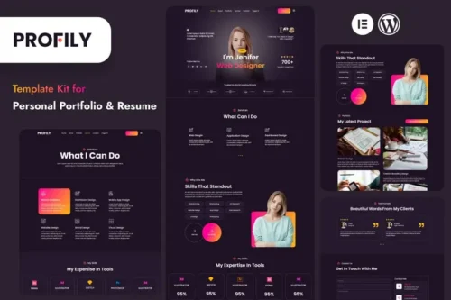 Mua Profily - Personal Portfolios & Resume Elementor Template Kit giá rẻ