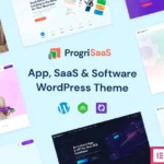 ProgriSaaS – Creative Landing Page WordPress Theme