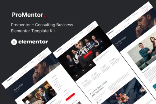 Mua Promentor – Business Consulting Elementor Template Kit giá rẻ
