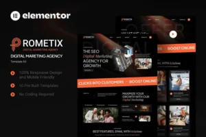 Mua Prometix - Digital Marketing Agency Elementor Template Kit giá rẻ
