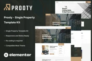 Mua Prooty - Single Property Elementor Template Kit giá rẻ