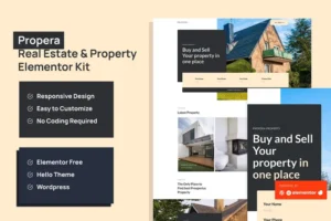 Mua Propera - Real Estate Elementor Template Kit giá rẻ