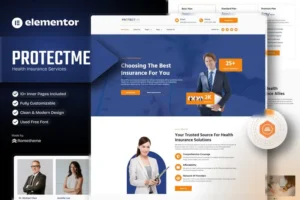 Mua Protectme - Health Insurance Elementor Template Kit giá rẻ