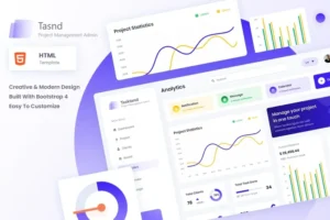 Mua Protend - Project Management Admin Dashboard HTML giá rẻ