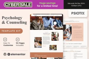 Mua Psiotix - Psychologist & Hypnotherapy Elementor Templates giá rẻ