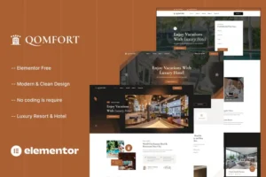 Mua Qomfort - Hotel Booking Elementor Template Kit giá rẻ