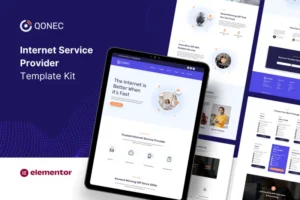 Mua Qonec - Broadband & Internet Service Provider Template Kit giá rẻ