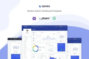 Mua Qovex - Nodejs Admin & Dashboard Template giá rẻ