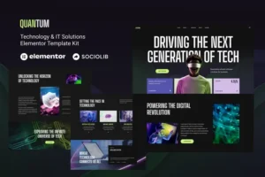 Mua Quantum - Technology & IT Solutions Elementor Template Kit giá rẻ