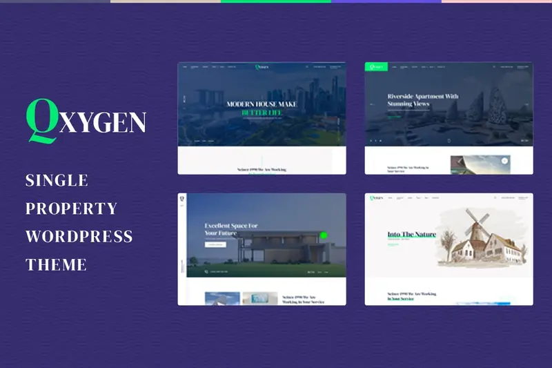 Mua Qxygen - Single Property WordPress Theme giá rẻ