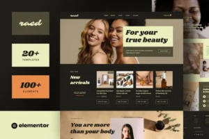 Mua Raed - Organic Cosmetics & Natural Beauty Shop Elementor Template Kit giá rẻ