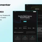 Rameo – Dark Digital Agency Elementor Template Kit