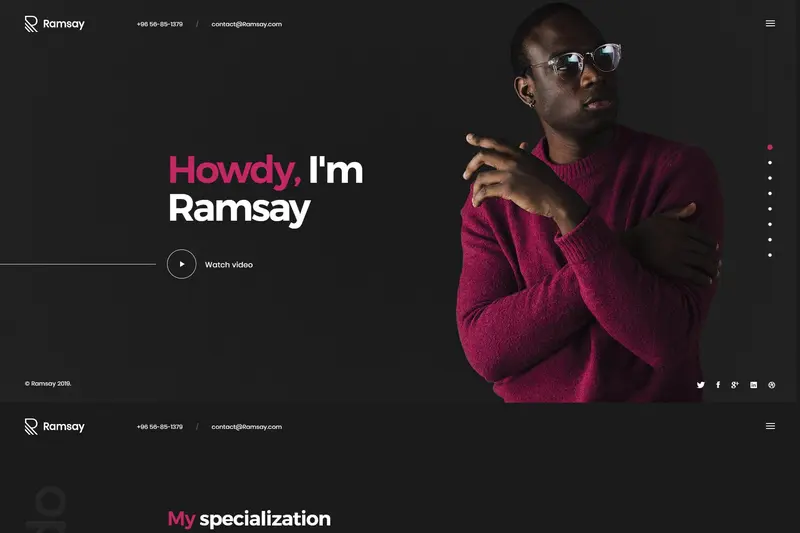 Mua Ramsay - Personal WordPress CV/Resume Theme giá rẻ