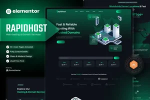 Mua Rapidhost - Web Hosting & Domain Services Elementor Template Kit giá rẻ
