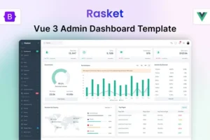 Mua Rasket - Vue.js Admin Dashboard Template giá rẻ