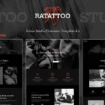 Ratattoo – Tattoo Studio Elementor Template Kit
