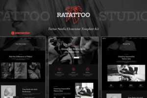 Mua Ratattoo - Tattoo Studio Elementor Template Kit giá rẻ