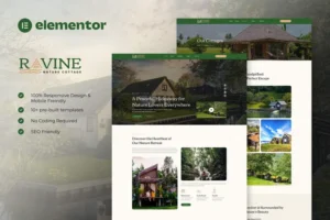 Mua Ravine - Nature Cottage Elementor Template Kit giá rẻ