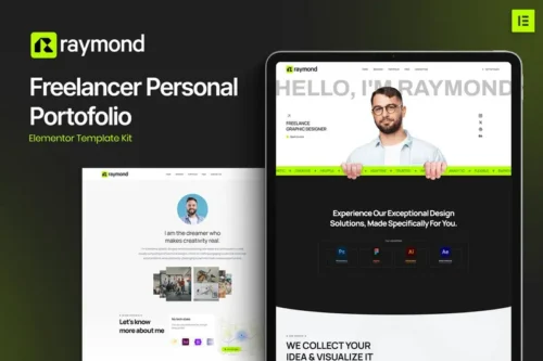 Mua Raymond - Freelancer Personal Portofolio Elementor Template Kit giá rẻ