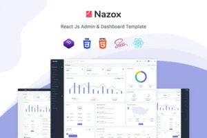 Mua React Admin & Dashboard Template - Nazox giá rẻ