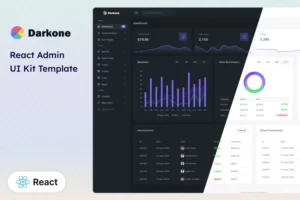 Mua React Dashboard and UI Kit Template - Darkone giá rẻ