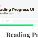 Reading Progress Bar for WordPress