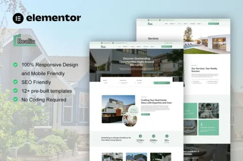 Mua Realea - Real Estate & Property Elementor Pro Template Kit giá rẻ