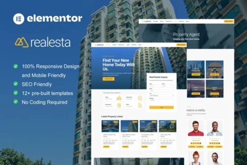 Mua Realesta - Real Estate Elementor Template Kit giá rẻ
