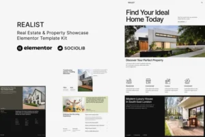 Mua Realist - Real Estate & Property Showcase Elementor Template Kit giá rẻ