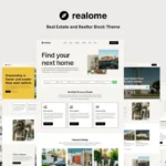 Realome – Real Estate and Realtor Block Theme