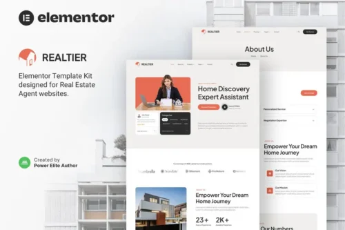 Mua Realtier – Real Estate & Property Agent Elementor Template Kit giá rẻ