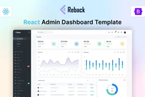Mua Reback - React Admin & Dashboard Template giá rẻ