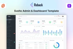 Mua Reback - Svelte Admin & Dashboard Template giá rẻ