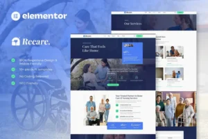 Mua Recare - Home Care & Private Nursing Elementor Template Kit giá rẻ